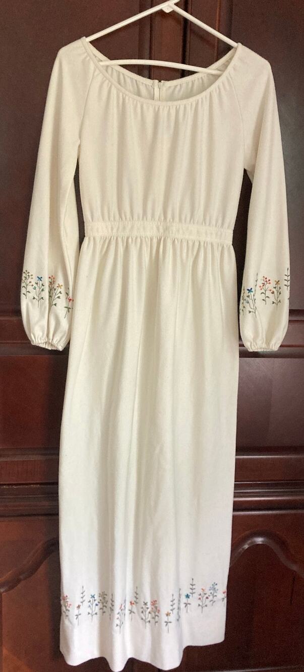 My Latest Leslie Fay - Fairy Folk Vintage Boho Peasant 60s/70s Prairie Dress - S